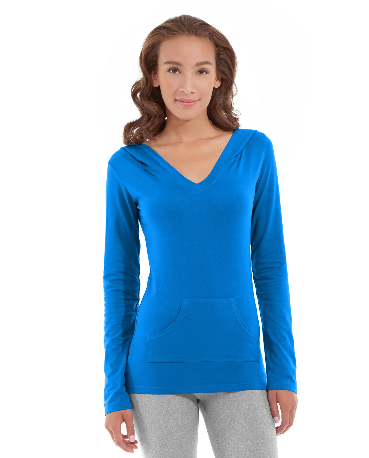 wh11-blue_main.jpg Eos V-Neck Hoodie - Image 1